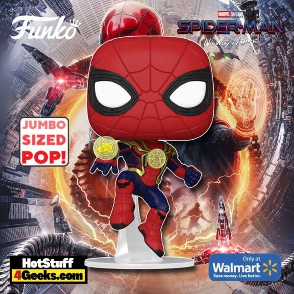 2021 New Spider-man Black And Gold Suit Funko Pop! Jumbo