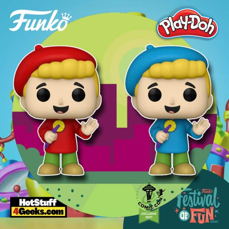 Funko Pop! Retro Toys: Play-Doh - Pete with Tool (Red and Blue) Funko Pop! Vinyl Figures - ECCC 2021 X Festival of Fun 2021 X Funko Shop Shared Exclusives