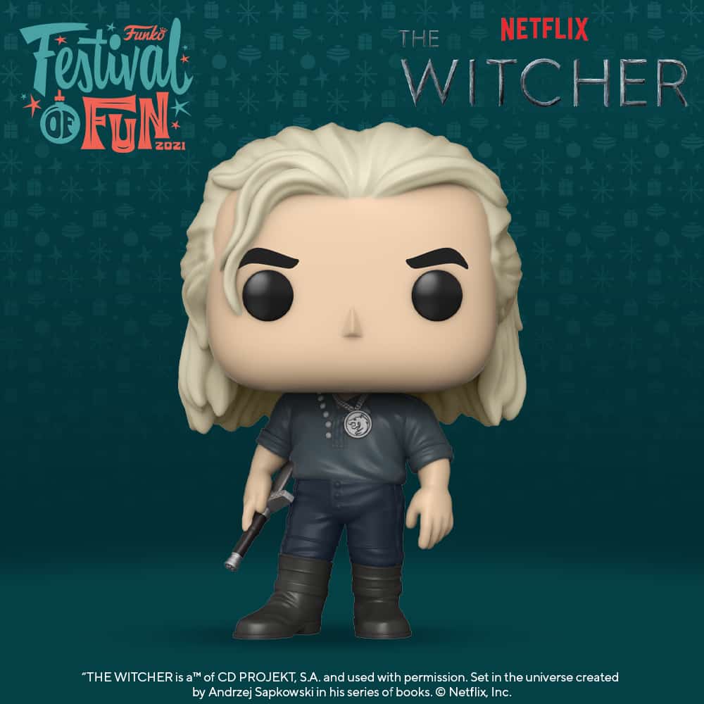 Funko Pop! Television: Netflix The Witcher - Geralt Funko Pop! Vinyl Figure - ECCC 2021 X Festival of Fun 2021 X Amazon Shared Exclusive