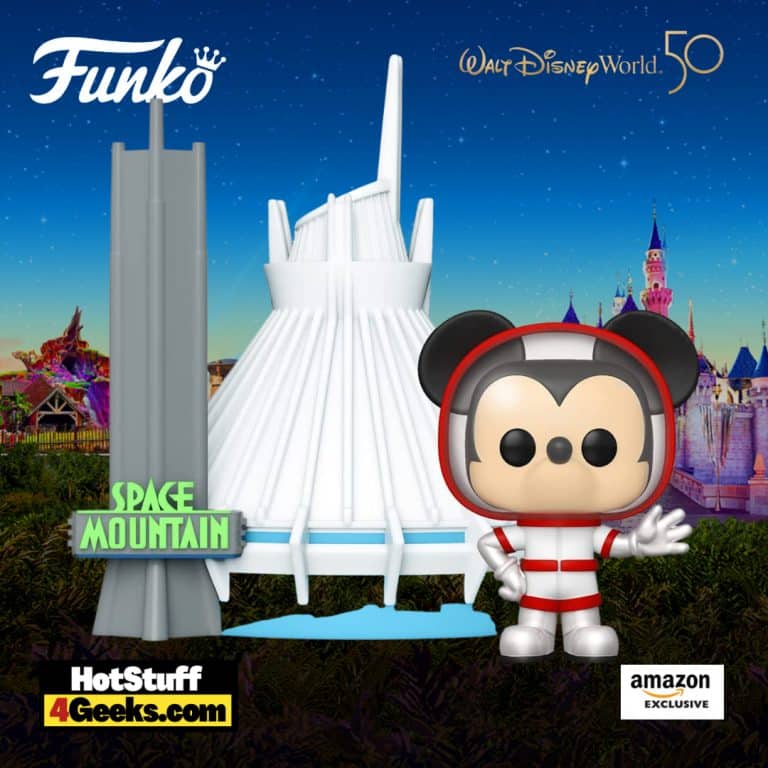 Funko Pop! Town: Walt Disney World 50th Anniversary - Space Mountain and Mickey Mouse Funko Pop! Town Vinyl Figure -  Amazon Exclusive