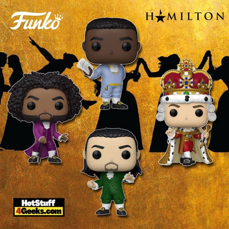Funko Pop! Broadway - Hamilton: James Madison, Alexander Hamilton (Act 2), King George and Thomas Jefferson Funko Pop! Vinyl Figures (2022)