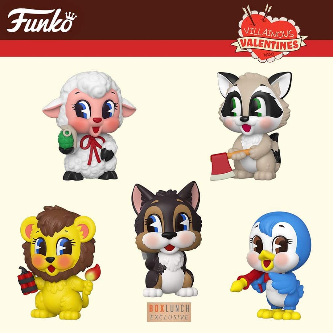 2022 Funko's Villainous Valentines Collection: Vinyl Figures, Plush, Loungefly, and Valentine - Day Cards