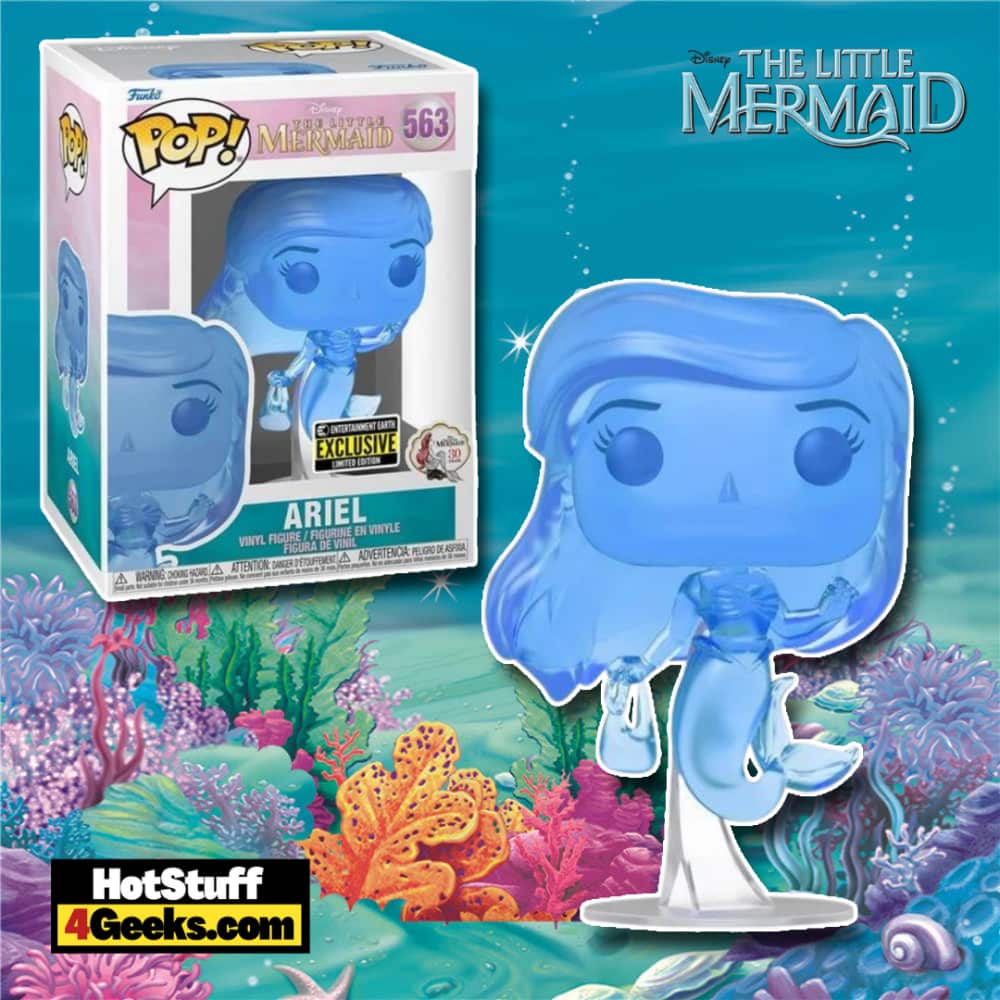 Funko Pop! Disney: The Little Mermaid - Ariel Blue Translucent Funko Pop! Vinyl Figure - Entertainment Earth Exclusive (2022)