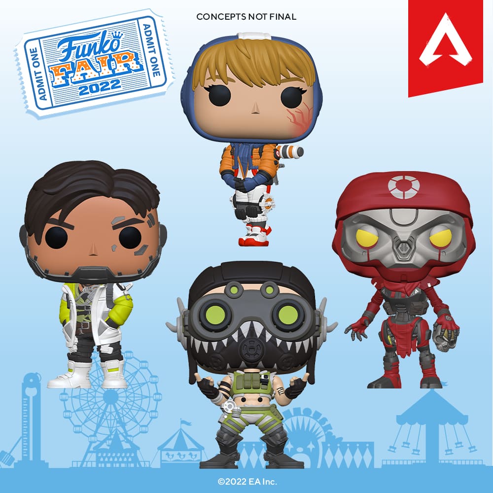 Funko Pop! Games: Apex Legends - Crypto, Octane, Revenant, and Wattson Funko Pop! Vinyl Figures - Funko Fair 2022