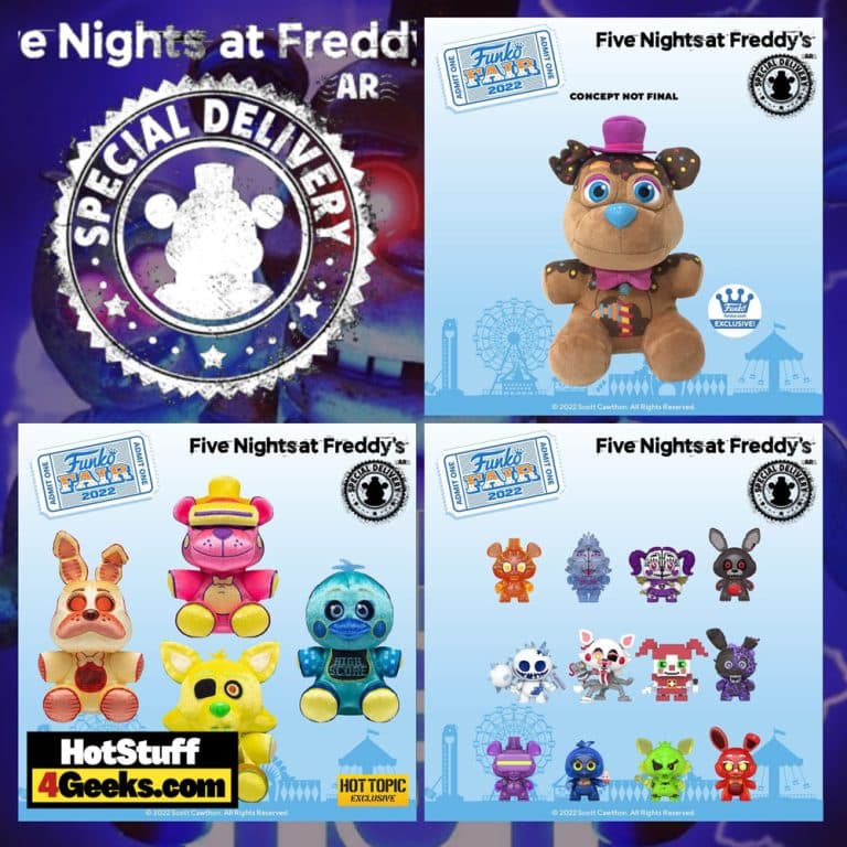 7 NEW FNAF Special Delivery Action Figures - Funko Fair 2022