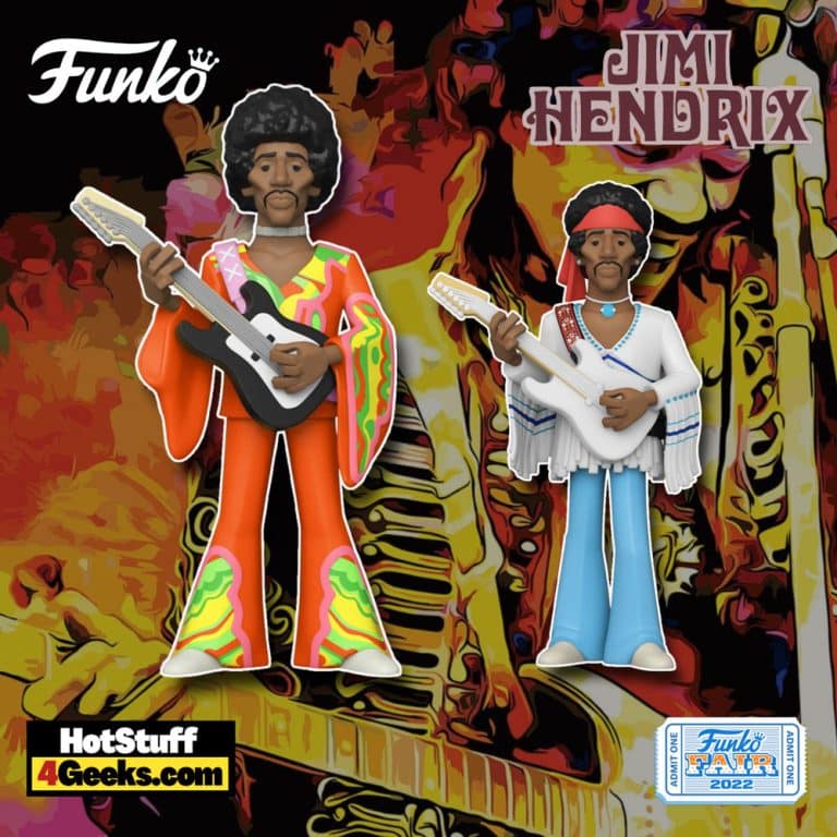 Funko Gold: Jimi Hendrix 12-Inch and 5-Inch Funko Vinyl Gold Figures - Funko Fair 2022