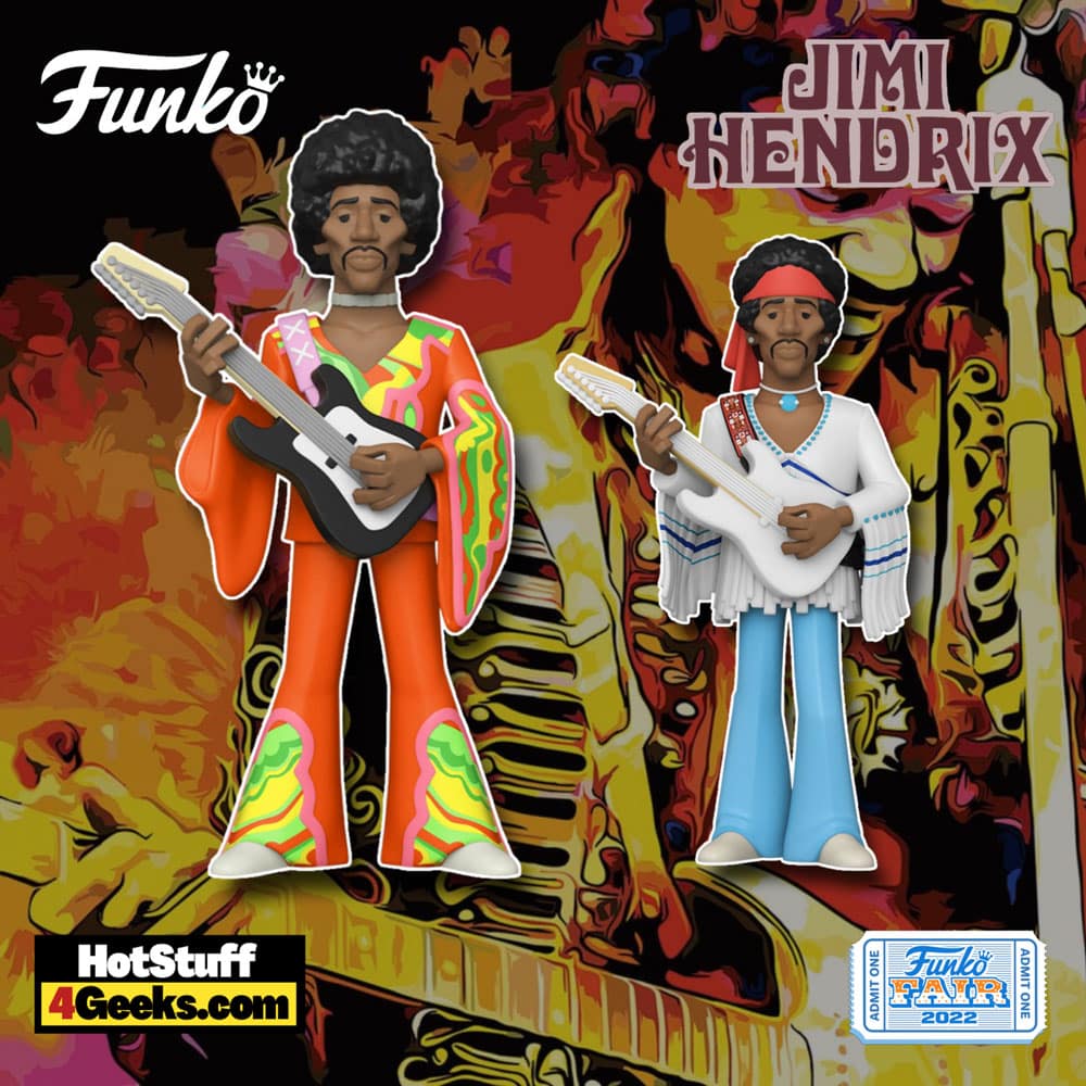 NEW Jimi Hendrix Gold Funko Vinyl Figures - Funko Fair 2022