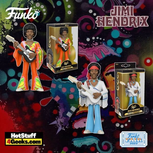 NEW Jimi Hendrix Gold Funko Vinyl Figures Funko Fair 2022
