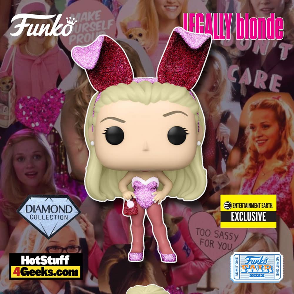 Funko Pop! Movies: Legally Blonde - Elle Woods as Bunny Diamond Glitter Funko Pop! Vinyl Figure - Entertainment Earth Exclusive