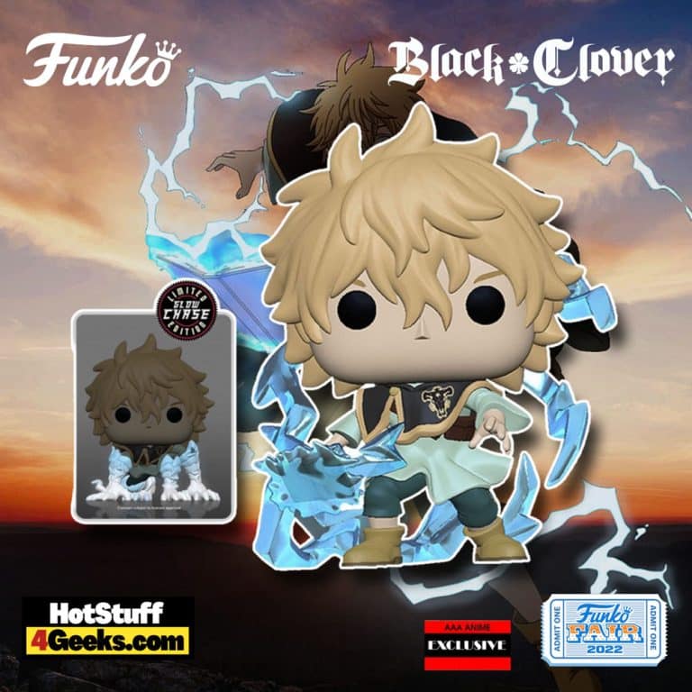 Funko Pop! Animation: Black Clover – Luck Voltia With Glow-In-The-Dark (GITD) Chase Funko Pop! Vinyl Figure – AAA Exclusive - Funko Fair 2021