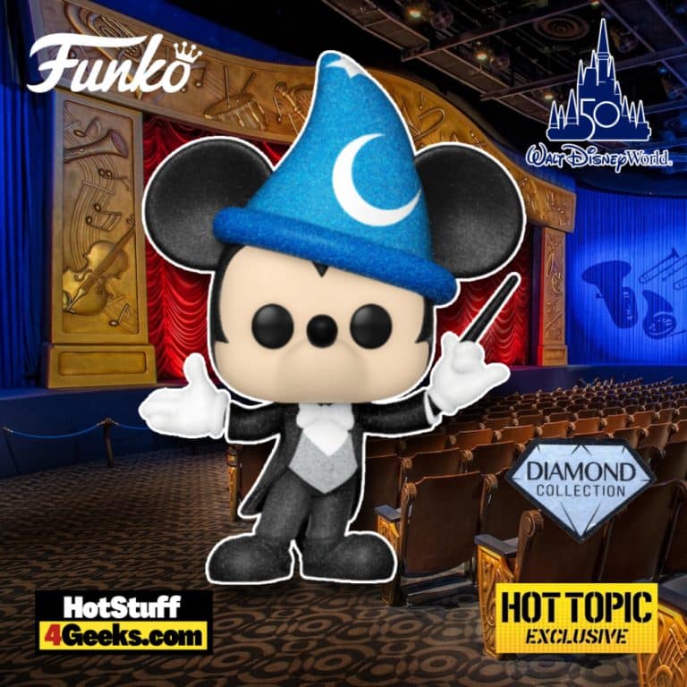 Funko Pop! Disney Walt Disney World 50th Anniversary: PhilharMagic Mickey Mouse Diamond Glitter Funko Pop! Vinyl Figure - Hot Topic Exclusive