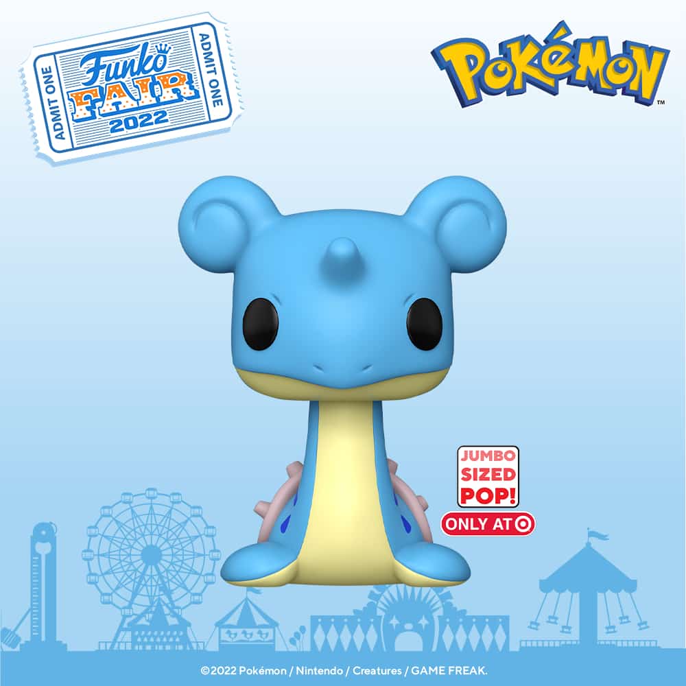 Funko Pop! Games: Pokemon - Piplup, Lapras, Leafeon, Lapras 10-inch Super Sized Funko Pop! Vinyl Figures - Funko Fair 2022