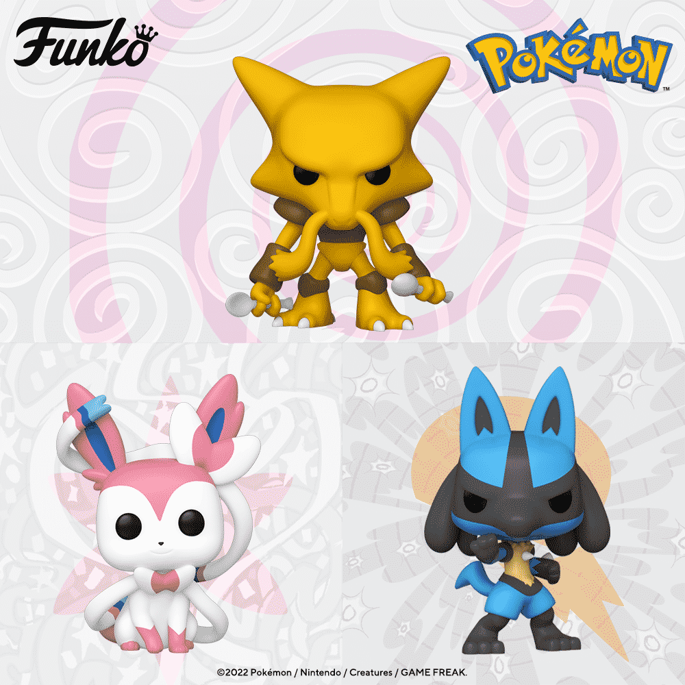 Funko Pop! Games: Pokemon - Lucario, Alakazam and  Sylveon  Funko Pop! Vinyl Figures