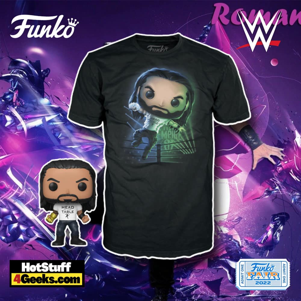 Funko Pop! & Tee WWE: Roman Reigns Funko Pop! Tee Vinyl Figure- Walmart Exclusive