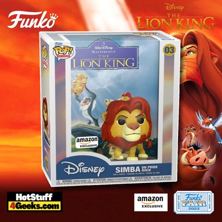 Funko Pop! VHS Covers: Disney - The Lion King: Simba on Pride Rock Funko Pop! Vinyl Figure  - Amazon Exclusive - Funko Fair 2022