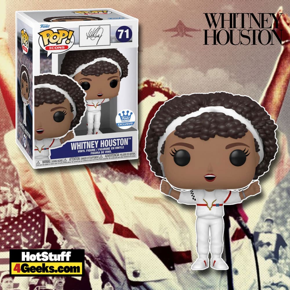 Funko Pop! Icons: Whitney Houston Super Bowl 1991 Funko Pop! Vinyl Figure - Funko Shop Exclusive