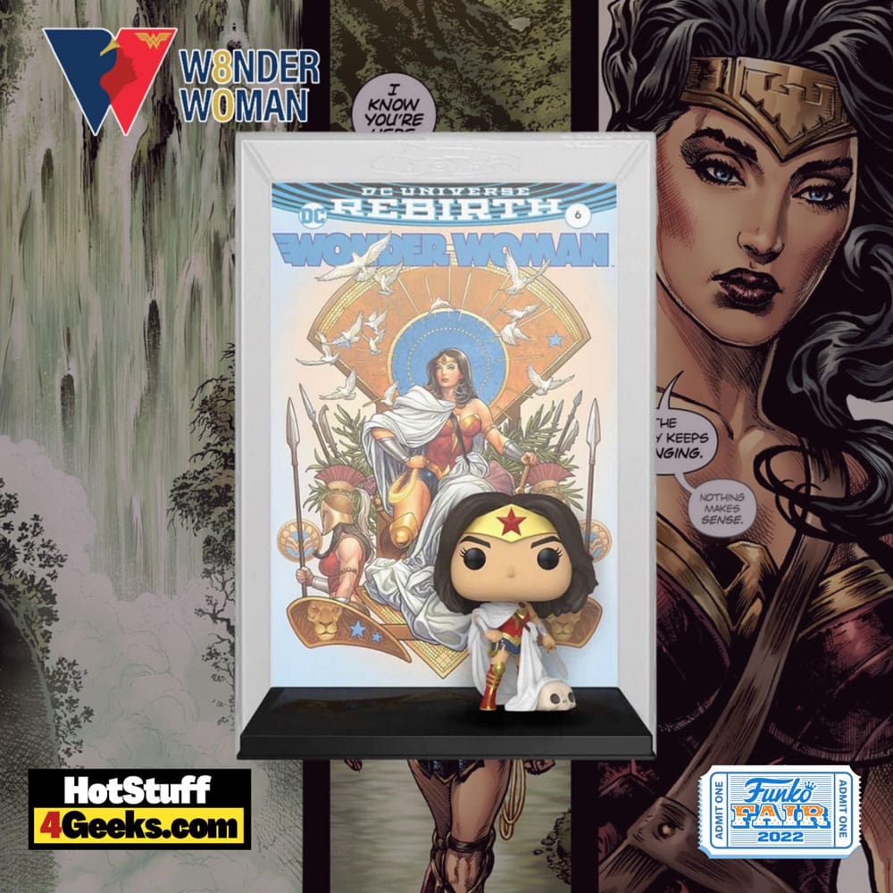 POP Vinyl Comic Cover: WW 80th - Wonder Woman (Rebirth) On Throne by FUNKO