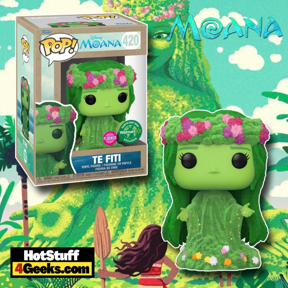 2022 NEW Moana Te Fiti Flocked Funko Pop! Earth Day Exclusive