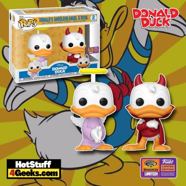 New Donald's Should Angel & Devil 2-pack Funko Pop! Wondercon 2022 