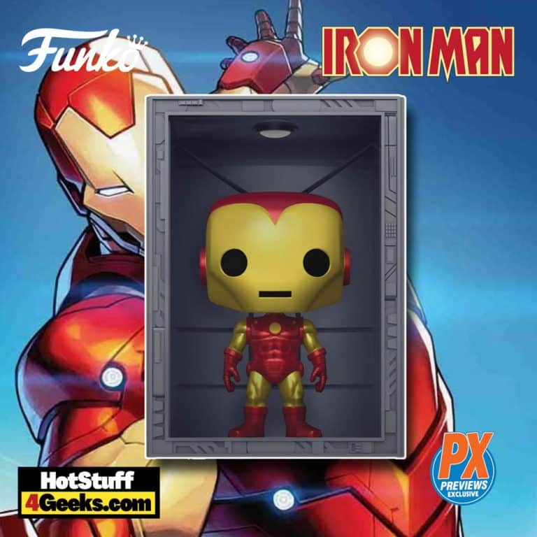 Funko Pop! Deluxe Marvel: Iron Man Hall of Armor Mark IV Funko Pop! Vinyl Figure – PX Previews Exclusive