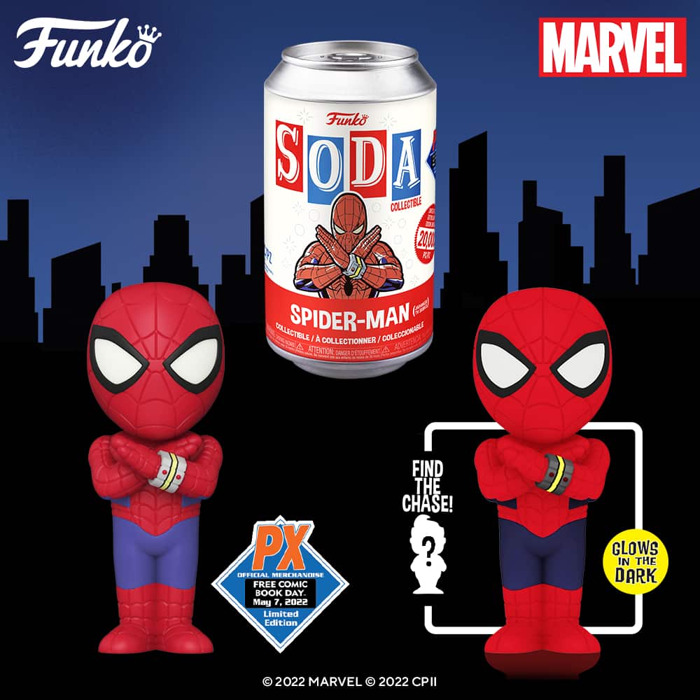 Funko Soda Marvel: Japanese TV Spider-Man With Glow Chase Funko Soda Vinyl Figure - PX Exclusive