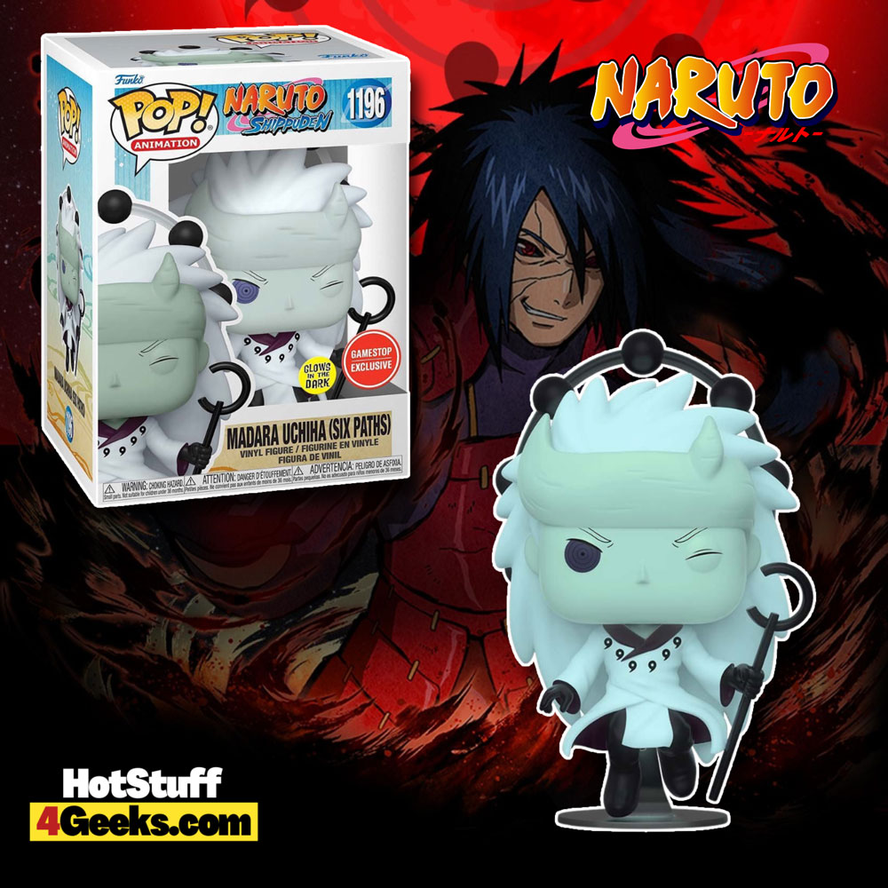 New Naruto Madara Uchiha Six Paths Glow Funko Pop