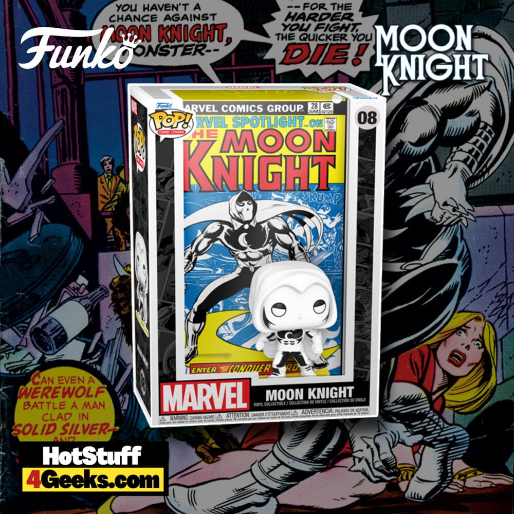 Funko Pop! Comic Cover: Marvel - Moon Knight Funko Pop! Cover Vinyl Figure