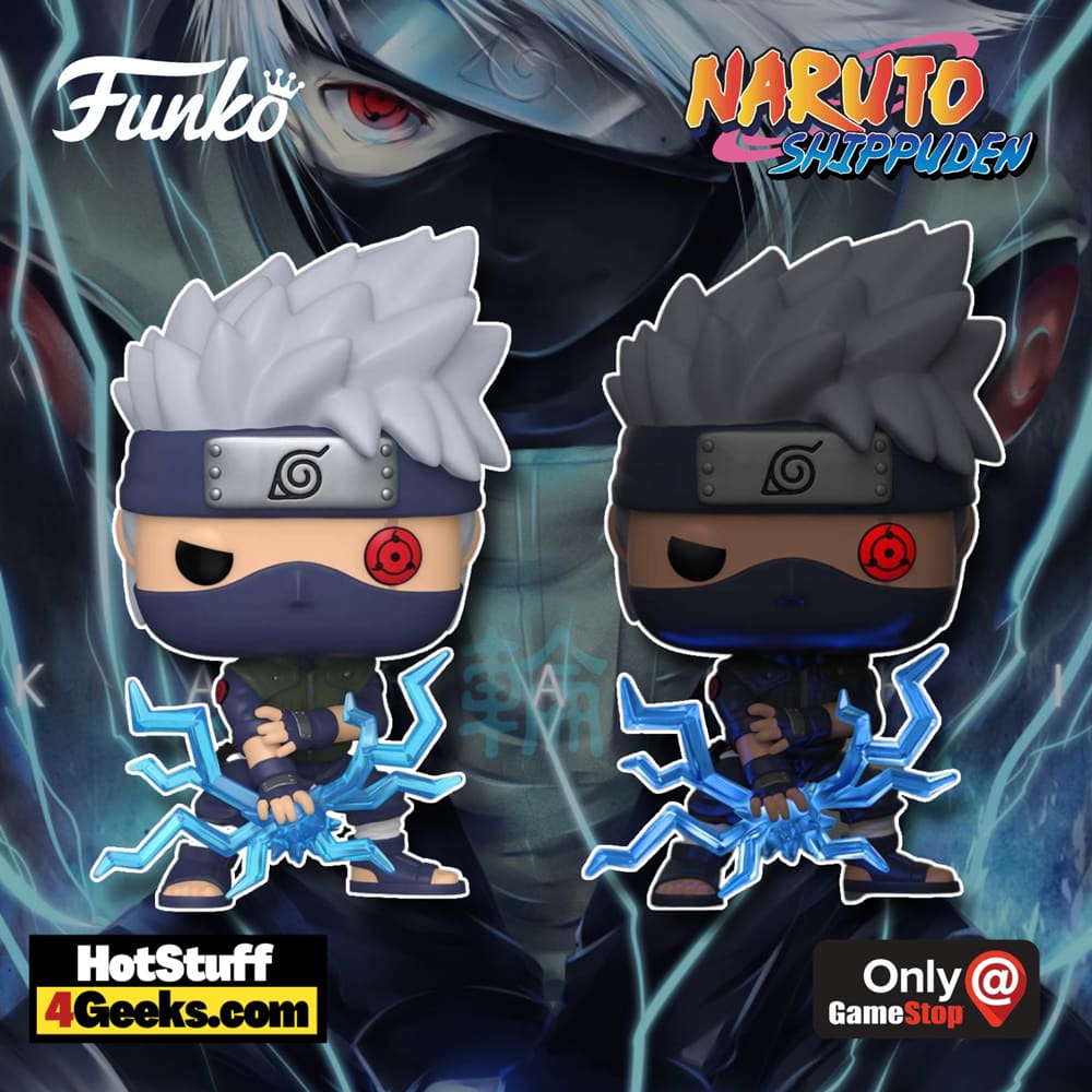 Funko Pop Naruto Kakashi Raikiri Glow in the Dark Exclusive with Special  Edition Sticker.