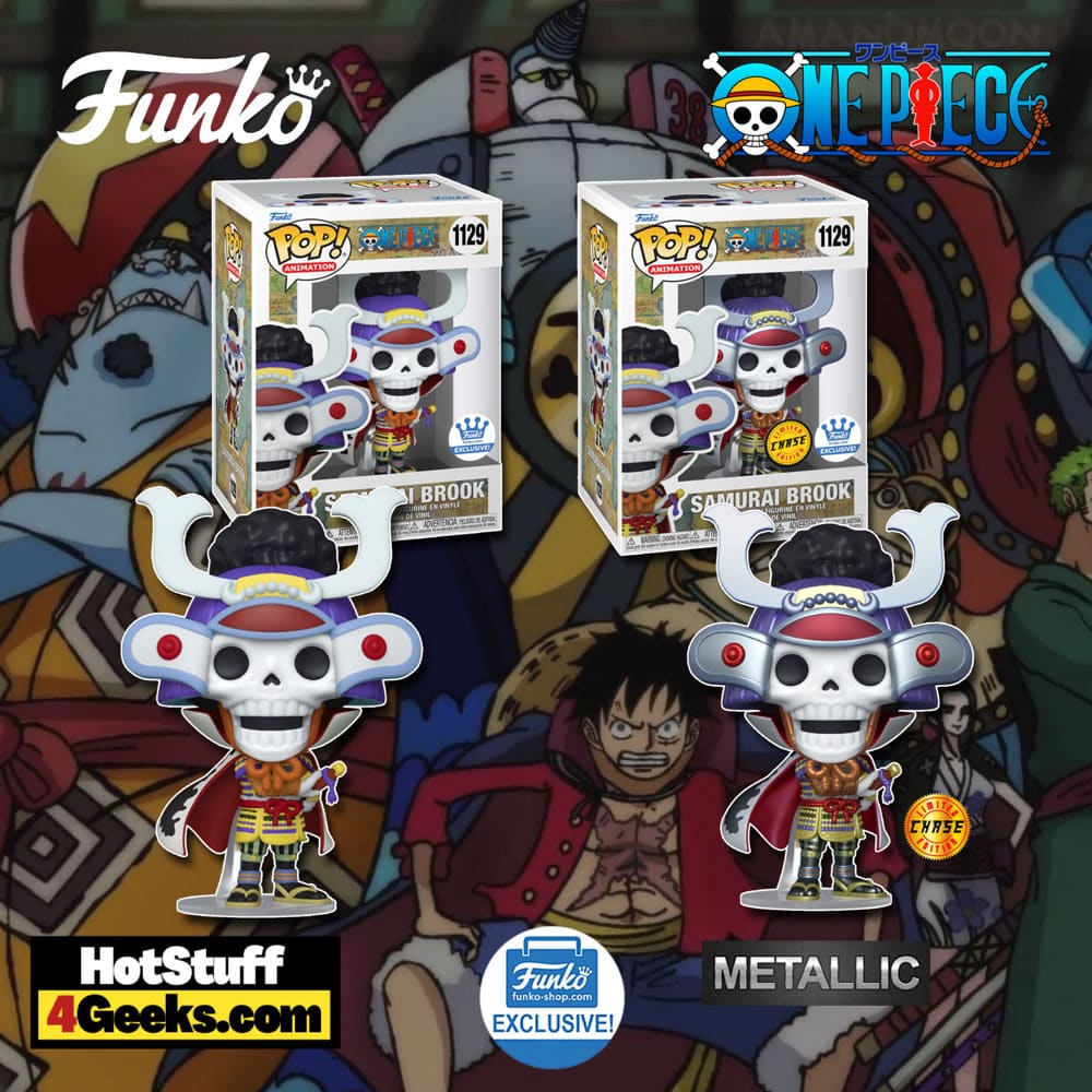 Funko Pop! Animation: One Piece - Samurai Brook With Metallic Chase Funko Pop! Vinyl Figure - Funko Shop Exclusive