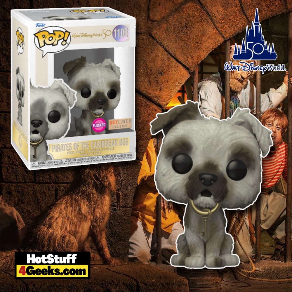 Funko Pop! Walt Disney World 50th Anniversary: Pirates of the Caribbean Dog Flocked Funko Pop! Vinyl Figure - BoxLunch Exclusive