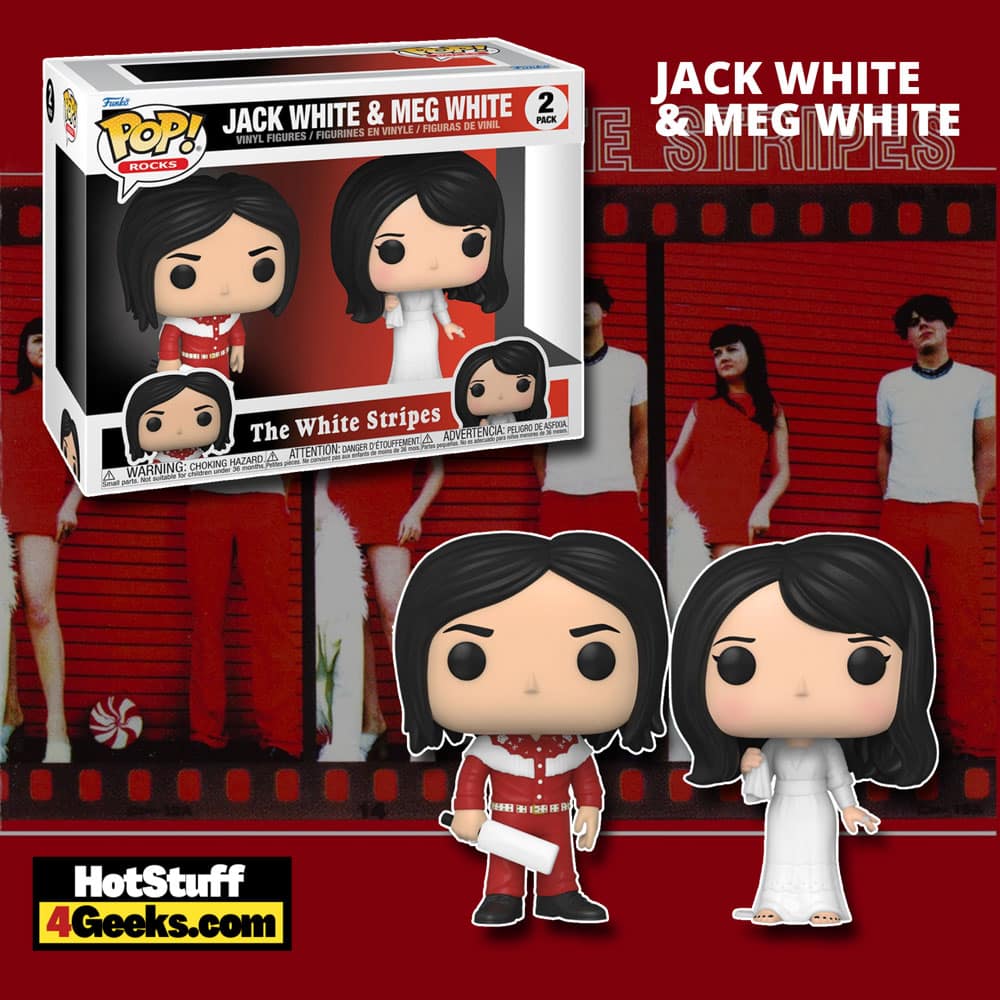 Funko Pop! Rocks: The White Stripes - Jack White and Meg White Funko Pop! Vinyl Figures