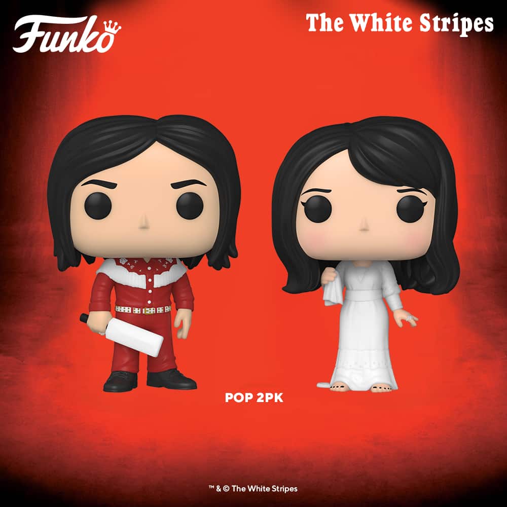 Funko Pop! Rocks: The White Stripes - Jack White and Meg White Funko Pop! Vinyl Figures