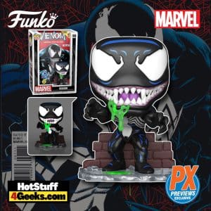 Funko Pop! Comic Cover: Marvel - Venom Lethal Protector Glow-In-The-Dark (GITD) Funko Pop! Comic Cover Vinyl Figure - PX Previews Exclusive