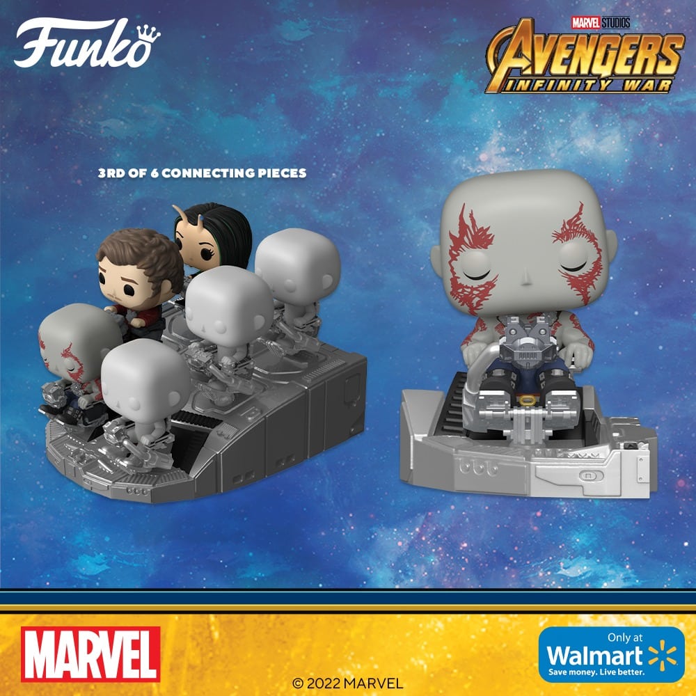 Funko Pop! Deluxe Marvel: Guardians of the Galaxy Ship –Drax in Benatar Funko Pop! Vinyl Figure – 3 of 6 figures – Walmart Exclusive