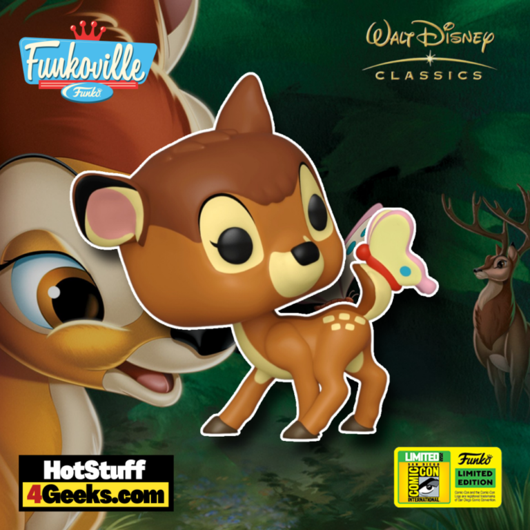 Funko Pop! Disney Classics: Bambi With Butterfly Funko Pop! Vinyl Figure – San Diego Comic-Con (SDCC) 2022 and Hot Topic Exclusive