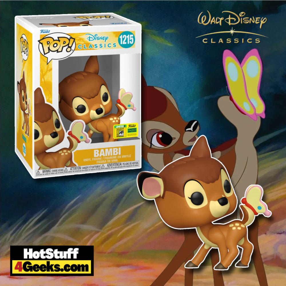 Funko Pop! Disney Classics: Bambi With Butterfly Funko Pop! Vinyl Figure – San Diego Comic-Con (SDCC) 2022 and Hot Topic Exclusive