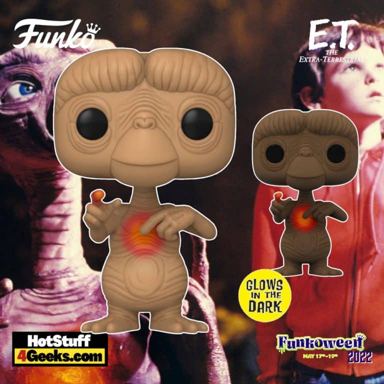 Funko Pop! Movies: E.T. The Extra-Terrestrial 40th Anniversary - E.T. with Glow Heart Funko Pop! Vinyl Figure - Target Exclusive (Funkoween 2022)