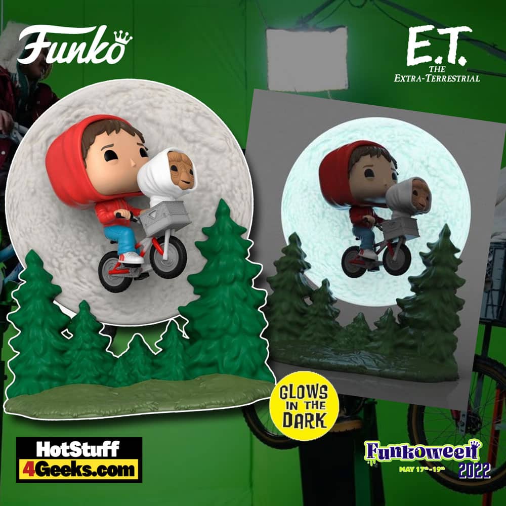 Figurine POP E.T Pop Moment Elliot And E.T Flying Glow - Magic Heroes