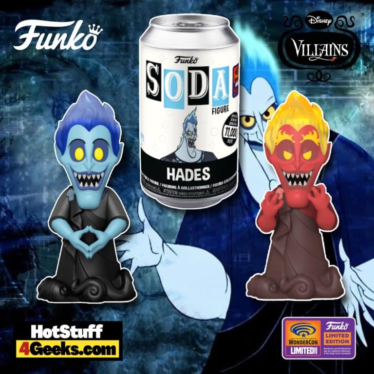 Funko Soda: Disney Hercules - Hades with Chase Funko Soda Vinyl Figure - Wondercon 2022 and BoxLunch Exclusive