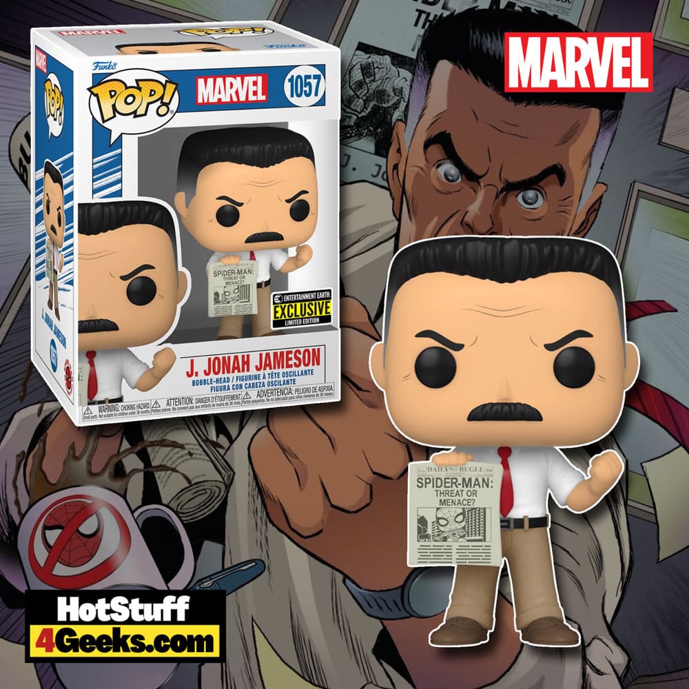 Funko Pop! Marvel: Spider-Man - J. Jonah Jameson Funko Pop! Vinyl Figure - Entertainment Earth Exclusive