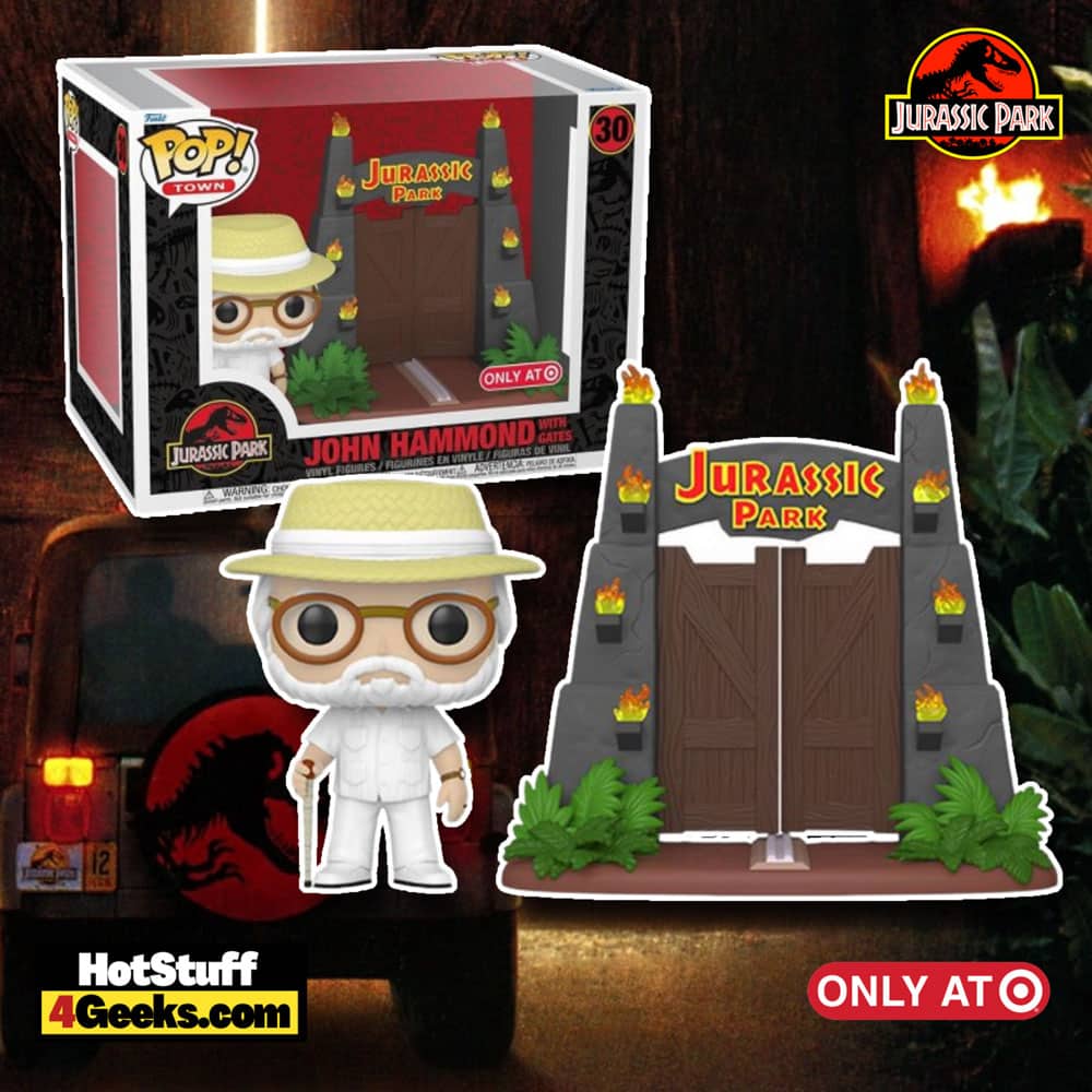 Funko Pop! Town: Jurassic Park - John Hammond With Gates Funko Pop! Town Vinyl Figure - Target Exclusive