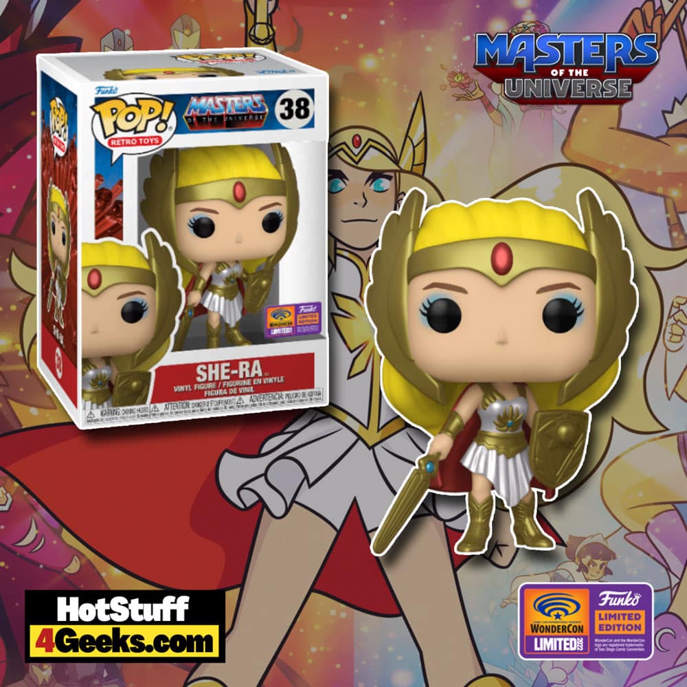 Funko Pop! & Bag - Masters of the Universe: She-Ra Funko Pop! Vinyl Figure - Wondercon 2022 and Funko Shop Exclusive