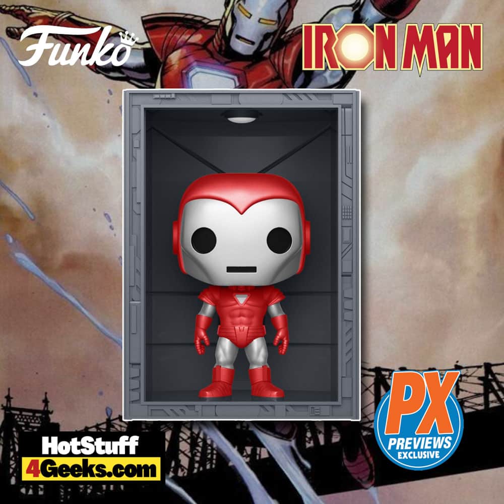 Funko Pop! Deluxe Marvel: Iron Man Hall of Armor - Model 8 Silver Centurion Funko Pop! Vinyl Figure – PX Previews Exclusive