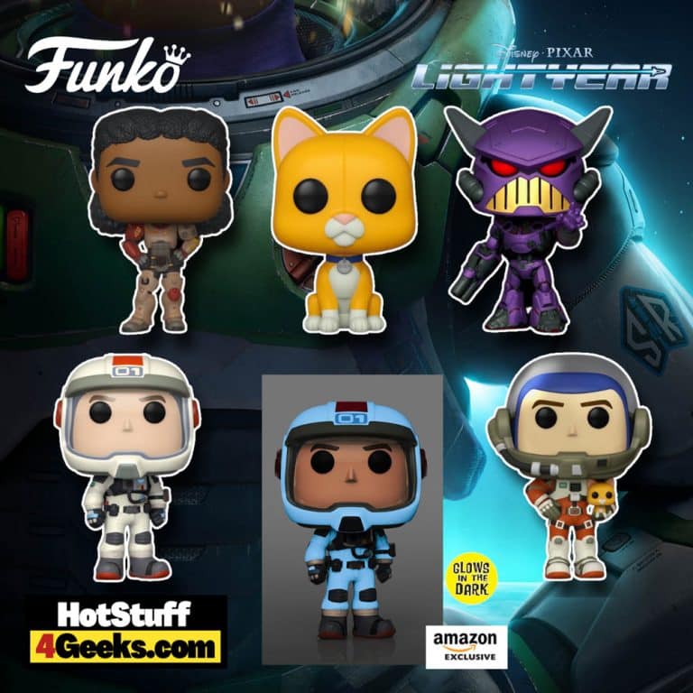 Funko Pop! Movies: Disney Pixar Lightyear - Buzz Lightyear (XL-01), Buzz Lightyear (XL-15), Izzy Hawthorne (Jr. Zap Control), Sox, Zurg, and  Buzz Lightyear (XL-01)  GITD Funko Pop! Vinyl Figures