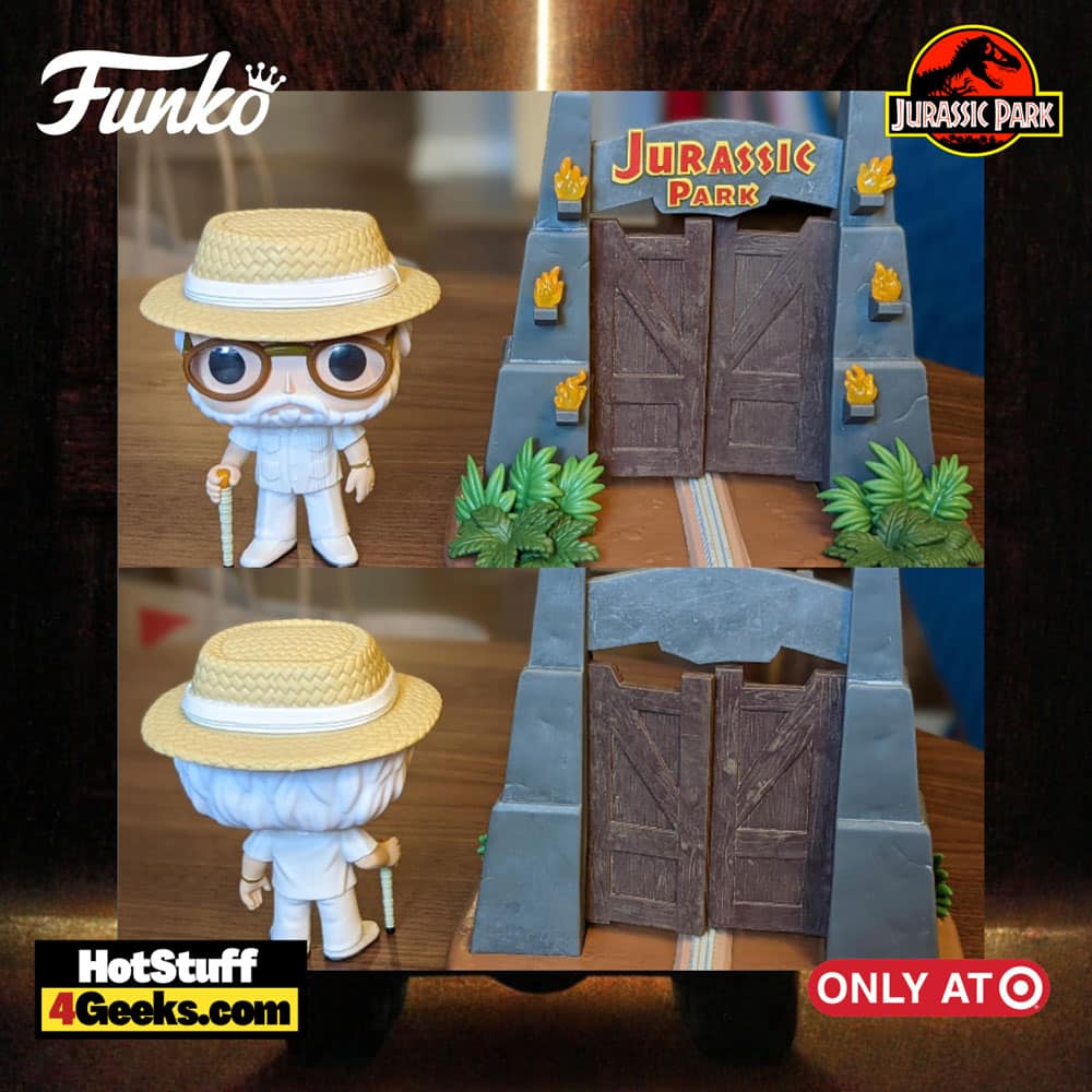 Funko Pop! Town - Jurassic Park - John Hammond with Park Gates Movie M