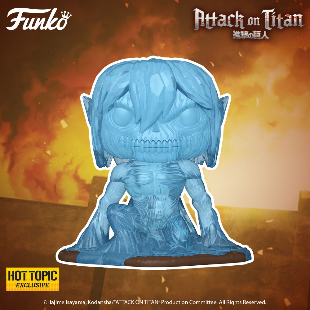 Funko Pop! Animation: Attack on Titan - Eren Yeager Hardening Funko Pop! Vinyl Figure - Hot Topic Exclusive (Funkoween 2022 release)