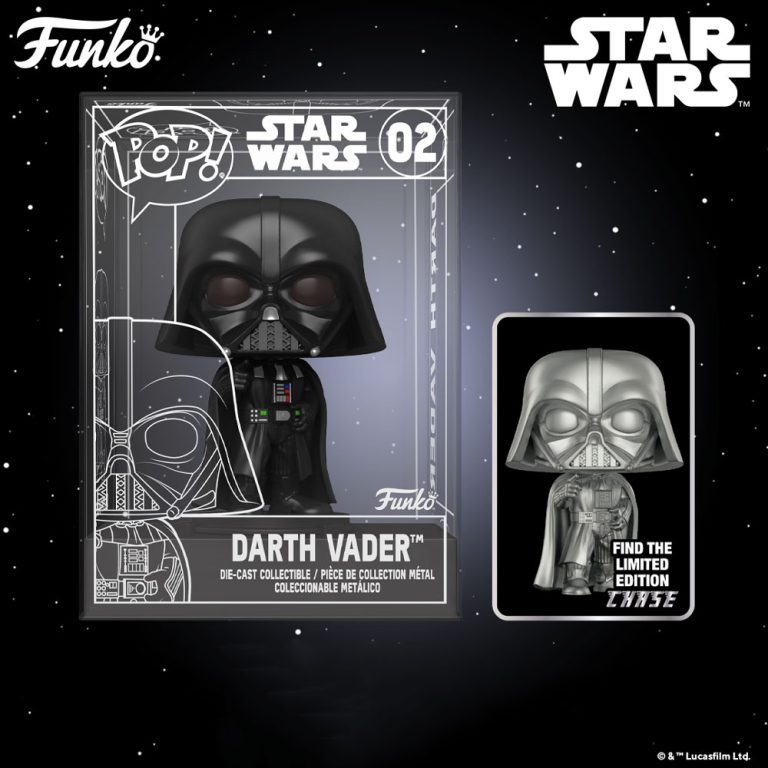 2022 NEW Darth Vader Metallic with Chase Funko Pop! Die-Cast