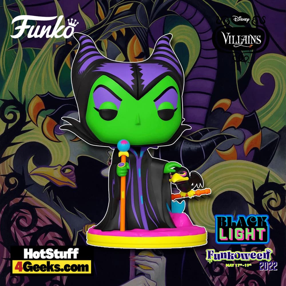 Funko Pop! Disney Villains: Maleficent Black Light Funko Pop! Vinyl Figure - Hot Topic Exclusive (Funkoween 2022)