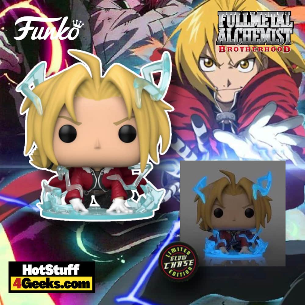 Funko Pop FULLMETAL ALCHEMIST BROTHERHOOD CHASE EDWARD GLOW IN THE DARK IN  HAND