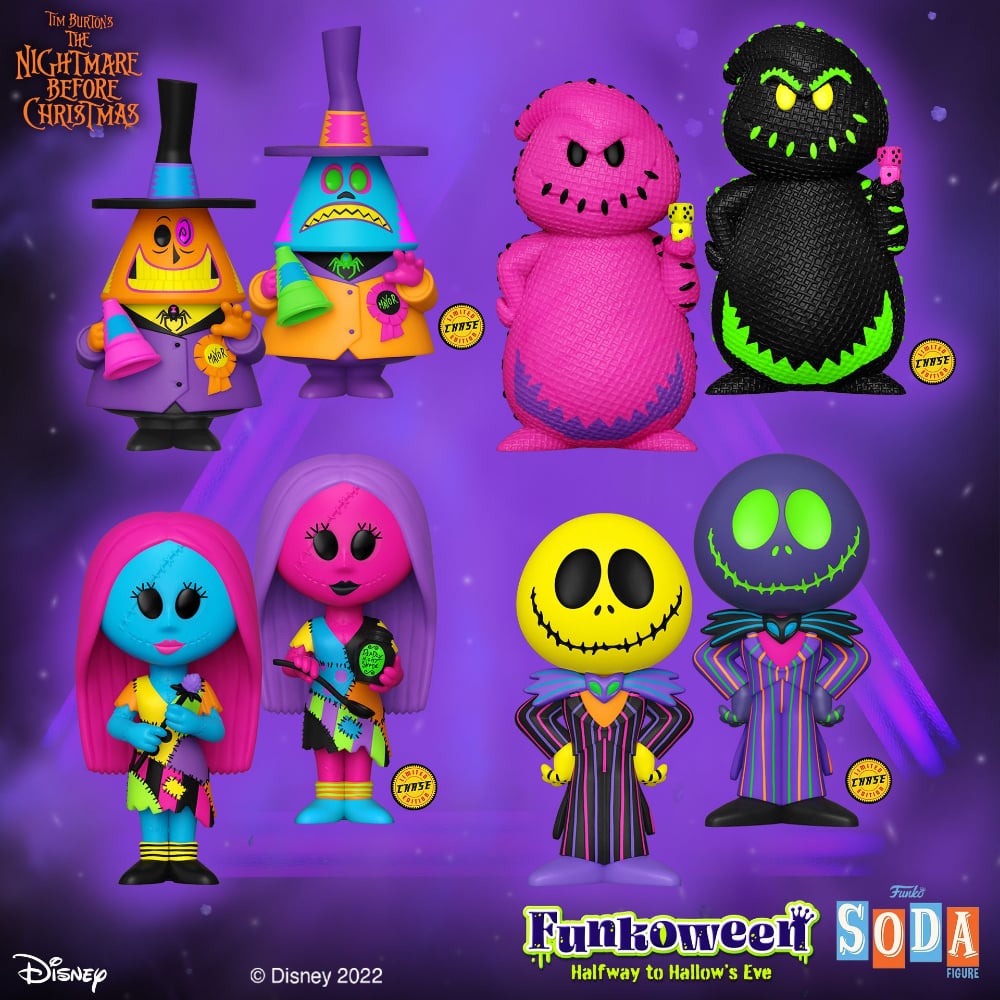 Funkoween 2022 NEW NBC Black Light Funko Sodas